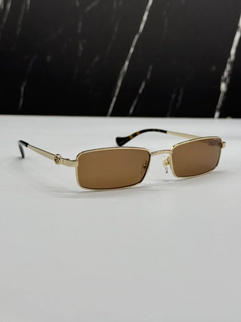 NEW GUCCI GG1600S 002 GOLD WOMEN SUNGLASSES WITH CHAIN